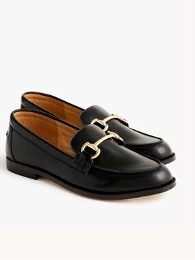 JCrew Factory Classic loafers with Gold Horsebit Hardware Size 5.5